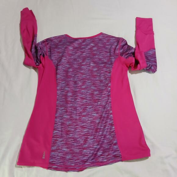 Lands End Sport LS Rash Guard swim shirt Sz S (6-8) pink athletic top - Picture 4 of 10